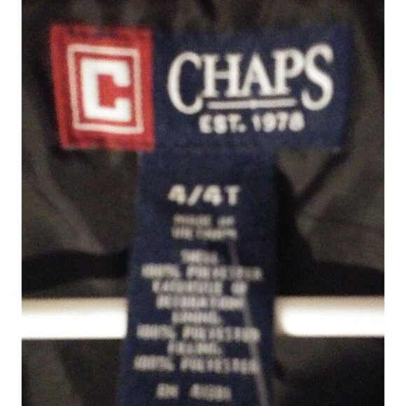 Chaps Ralph Lauren  Toddler Kid's size 4T Red  Puffer Vest winter jacket - Picture 4 of 6